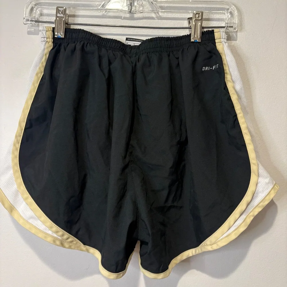Nike Vanderbilt Commodores Running Shorts Women M Black Gold Dri-FIT Athletic